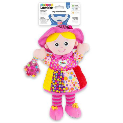 Іграшка на коляску Lamaze Лялька Емілі з брязкальцем (L27026)