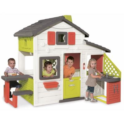 Игровой домик Smoby Дом для друзей с чердаком и летней кухней (810200)