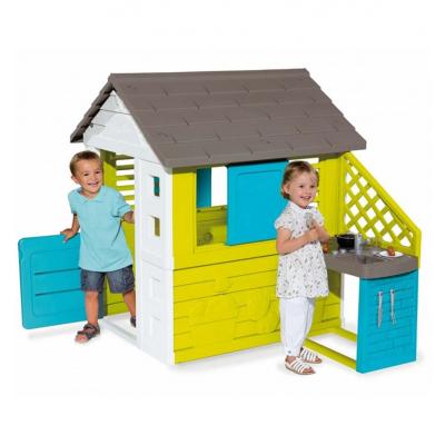 Игровой домик Smoby Радужный с летней кухней (810711)