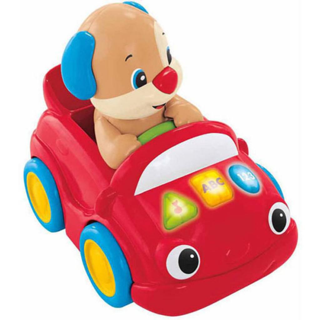 Каталка Fisher-Price Щенок на машине с технологией Smart Stages (рус.) (DLK66)
