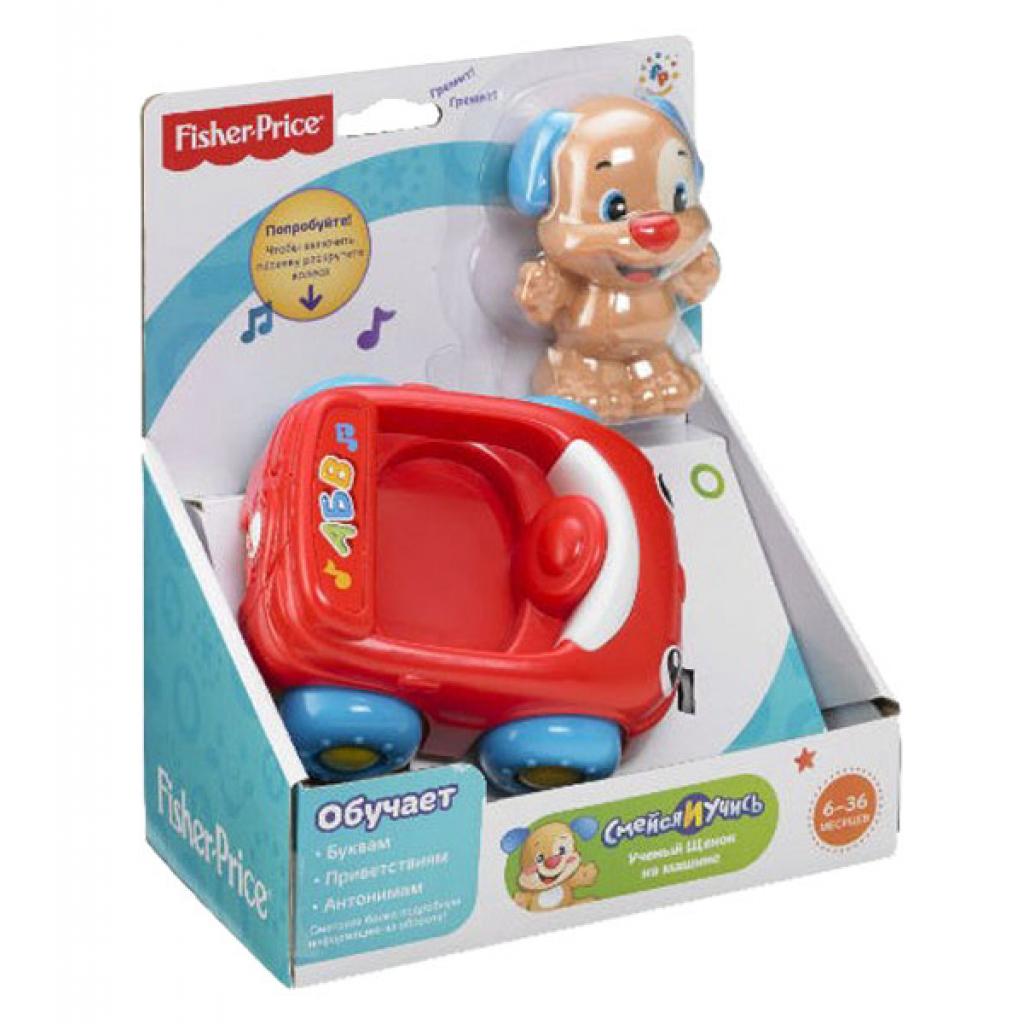 Каталка Fisher-Price Щенок на машине с технологией Smart Stages (рус.) (DLK66)