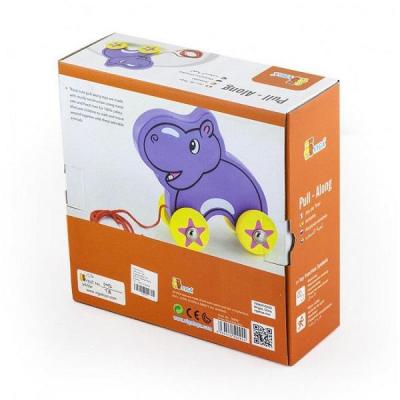 Каталка Viga Toys Бегемот (50092)