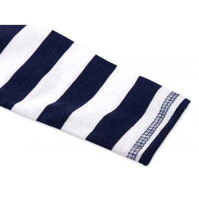 Кофта Breeze фуфайка кремово-синяя в широкую полоску (8107-104B-cream-blue)