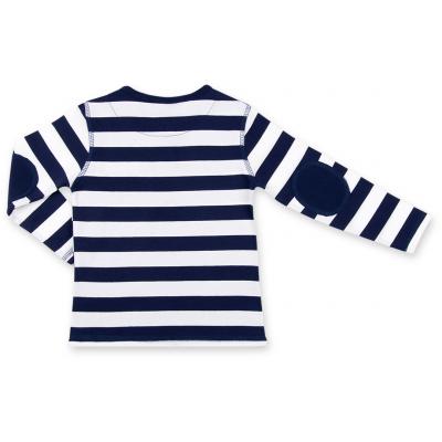 Кофта Breeze фуфайка кремово-синяя в широкую полоску (8107-110B-cream-blue)