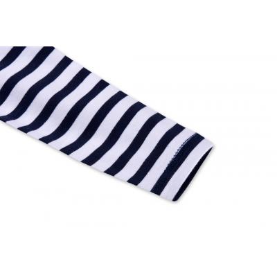 Кофта Breeze синяя с белым в узкую полосочку (8107-92B-white-blue)