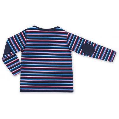Кофта Breeze синяя с красным в полосочку (8107-92B-blue-red)