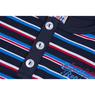 Кофта Breeze синяя с красным в полосочку (8107-92B-blue-red)