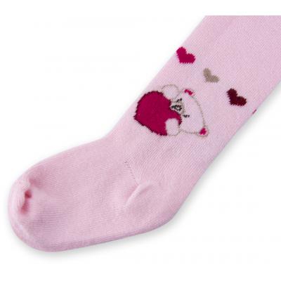 Колготки Bibaby для девочек с мишками розовые (68085-74/G-pink)