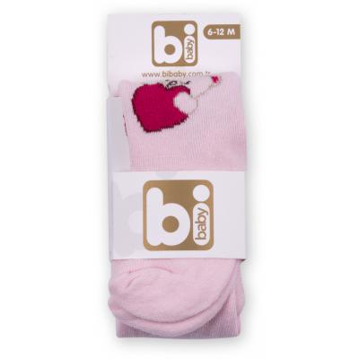 Колготки Bibaby для девочек с мишками розовые (68085-74/G-pink)
