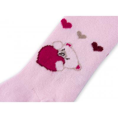 Колготки Bibaby для девочек с мишками розовые (68085-80/G-pink)