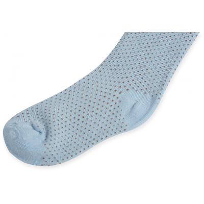 Колготки Bibaby для девочек в точечку голубые (68001-86/G-blue)