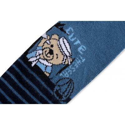 Колготки BNM для мальчиков с мишкой синие (M0C0301-0836-3-4/B-blue)