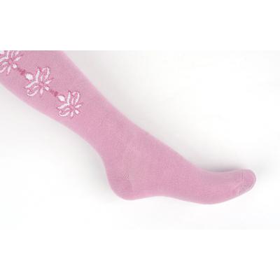 Колготки UCS SOCKS с розовыми цветочками по бокам (M0C0301-0876-3G-pink)