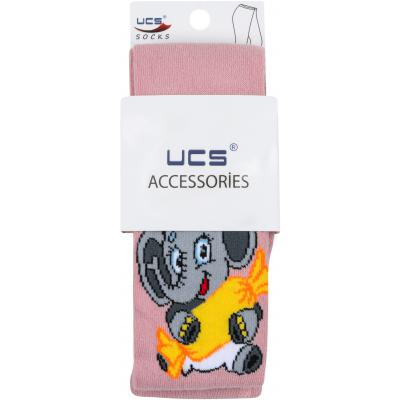 Колготки UCS SOCKS со слоненком (M0C0301-0922-3G-pink)