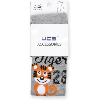 Колготки UCS SOCKS "Tiger" серые меланж (M0C0301-0857-3B-graymelange)