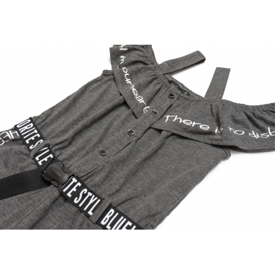 Комбінезон Blueland з оборкою (2476-116G-gray)