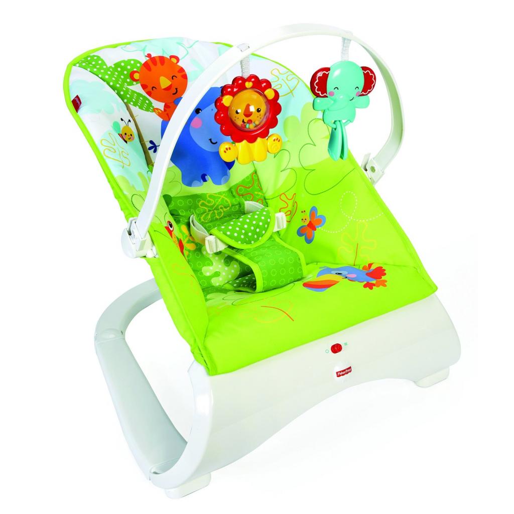 Кресло-качалка Fisher-Price Тропические друзья (CJJ79)
