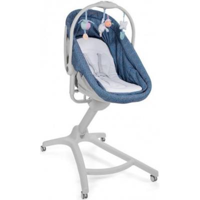 Кроватка Chicco Baby Hug 4в1 Серая с синим (79173.00)