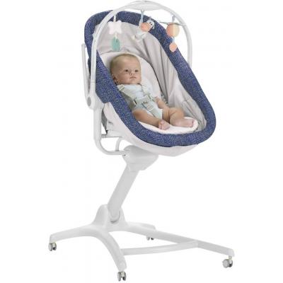 Кроватка Chicco Baby Hug 4в1 Серая с синим (79173.00)