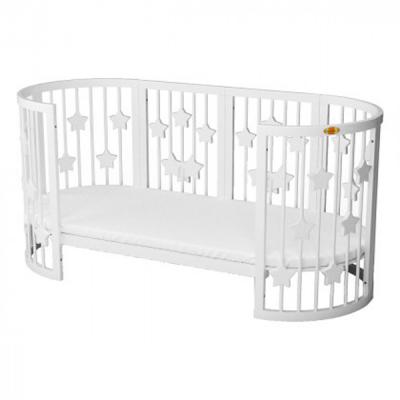 Кроватка Ingvart SMART BED ROUND со звездочками белый (1359003)