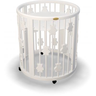 Кроватка Ingvart Smartbed Plus с мишками молочный (4369001)