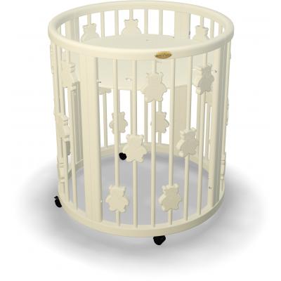 Кроватка Ingvart Smartbed Plus с мишками сл. кость (4361015)