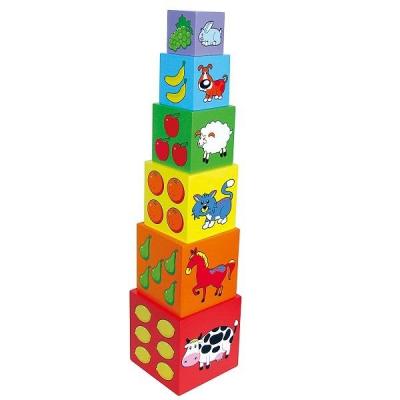 Кубики Viga Toys Пирамидка (59461)