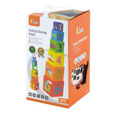 Кубики Viga Toys Пирамидка (59461)