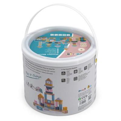 Кубики Viga Toys PolarB Пастельные блоки (44010)