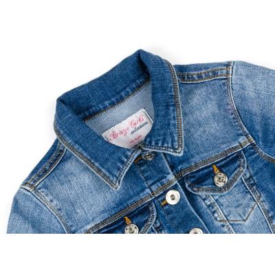 Куртка Breeze джинсовая с сердцем перевертышем (OZ-18816-128G-blue)