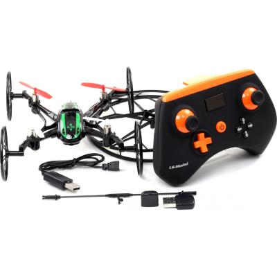 Квадрокоптер Lian Sheng Planet 3в1 2,4 GHz 125мм бортовая 2мп видеокамера 3.7V 450mA (R22975 Black/Green)