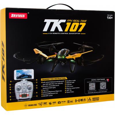 Квадрокоптер Skytech TK107W Cam Smart Connect 6 Axis Black (203624)