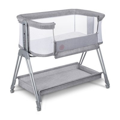 Ліжечко Lionelo приставне Luna Grey Concrete (LO-LUNA GREY CONCRETE)