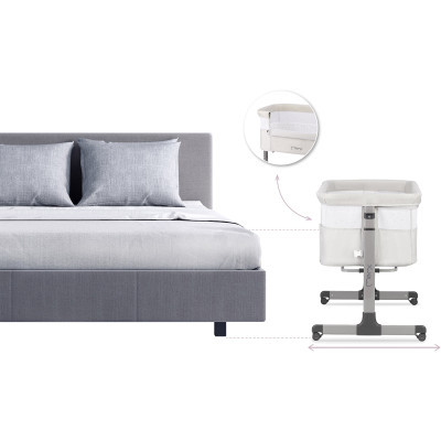 Ліжечко MoMi Revo Light grey (LOZE00022)