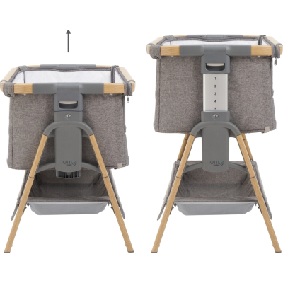 Ліжечко Tutti Bambini трансформер 2 в 1 CoZee XL light gray (211209/3590)