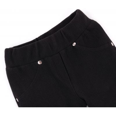 Лосины Breeze в рубчик с карманчиком (9842-122G-black)