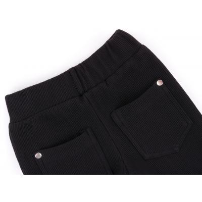 Лосины Breeze в рубчик с карманчиком (9842-122G-black)