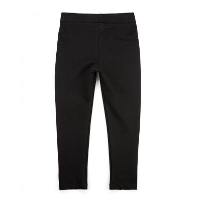Лосины Lovetti с кожаными вставками (5181-116G-black)
