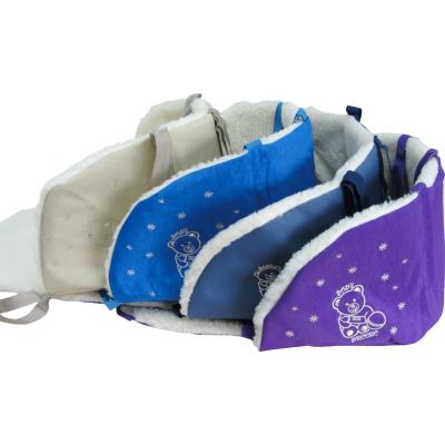 Матрасик в санки Baby Breeze Открытый из овечьей шерсти Blue (19029)