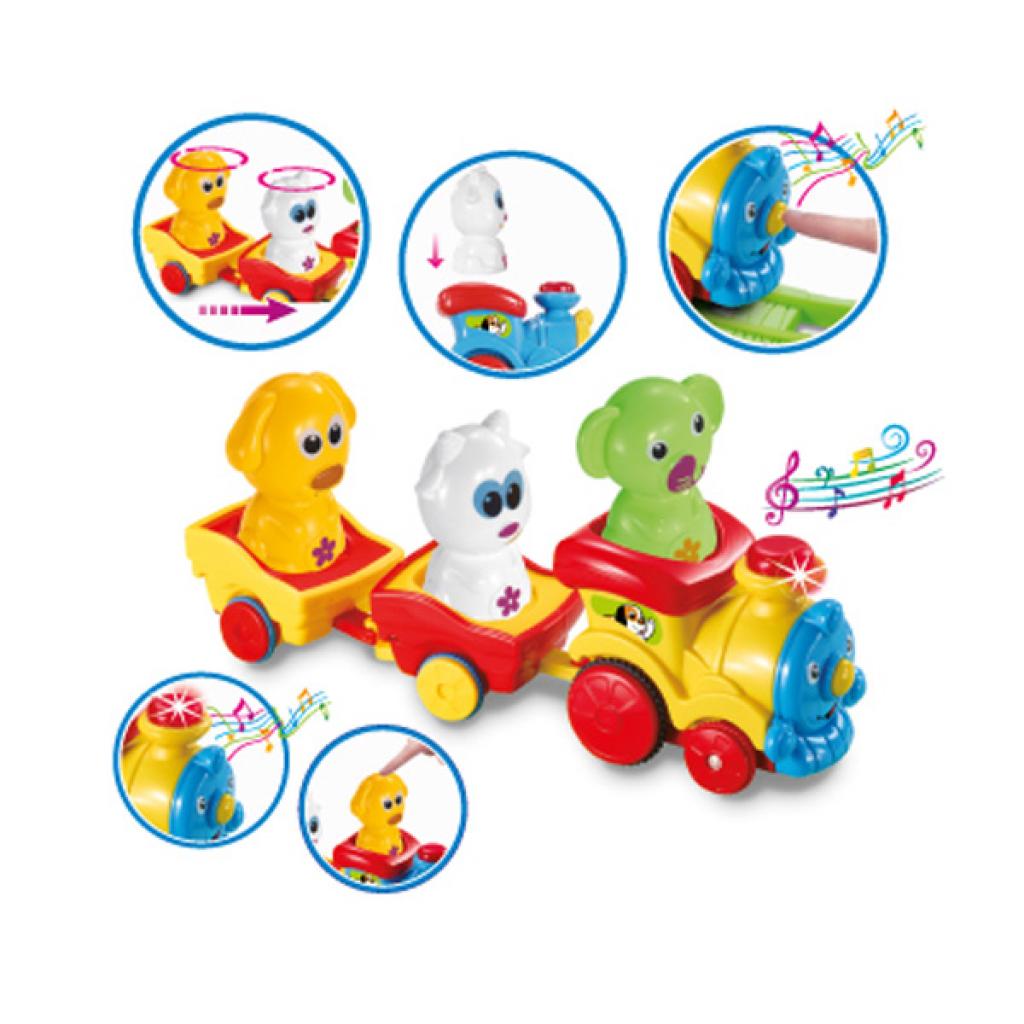 Музыкальная игрушка BeBeLino Паровозик с животными (57077-1)