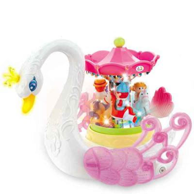Музыкальная игрушка Huile Toys Лебедь-карусель (536)