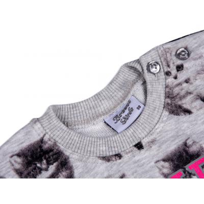 Набор детской одежды Breeze кофта и брюки серый меланж (7874-98G-gray)