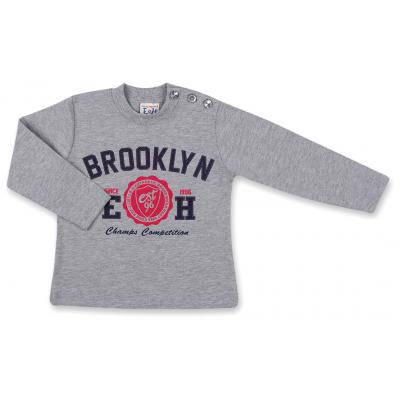 Набор детской одежды Breeze кофта и брюки серый меланж " Brooklyn" (7882-80B-gray)