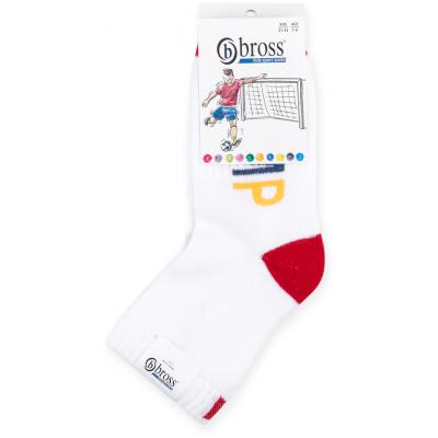 Носки Bross "Jump" с красными вставками (11614-7-9B-red)