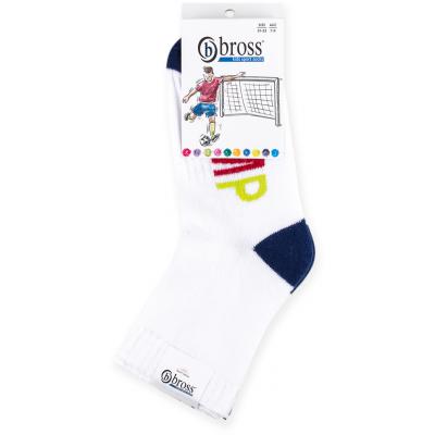 Носки Bross "Jump" с синими вставками (11614-9-11B-blue)