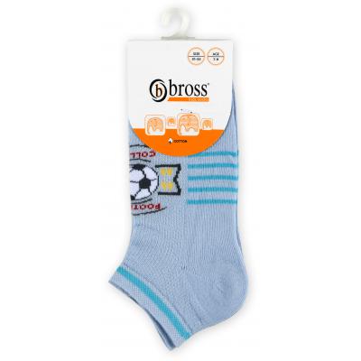 Носки Bross с футбольным мячом голубые (11864-5-7-blue)
