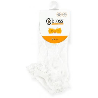 Носки Bross с кружевами белые (12023-1-3G-white)