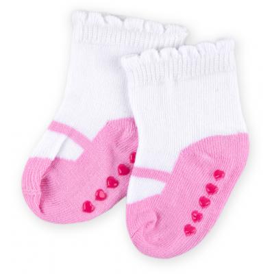 Носки Luvable Friends 3 пары нескользящие, для девочек (23117.0-6 F)