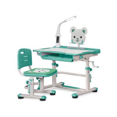 Парта зі стільцем Evo-kids BD-04 Z XL Teddy + лампа