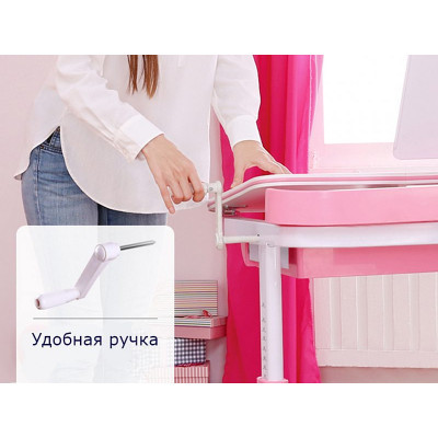 Парта зі стільцем Evo-kids Evo-19 BL + лампа